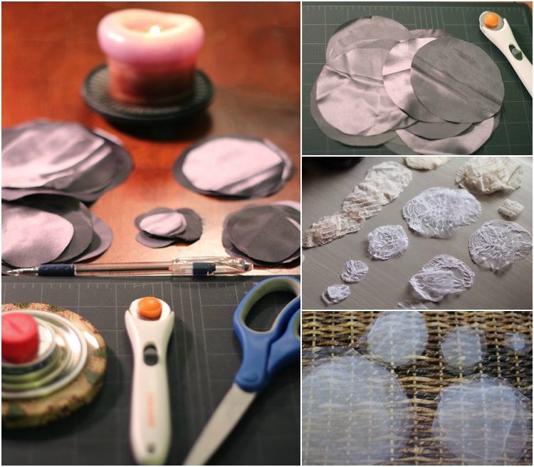 Vyrobte si látkové kvety podľa pokynov, vystrihnite plameň