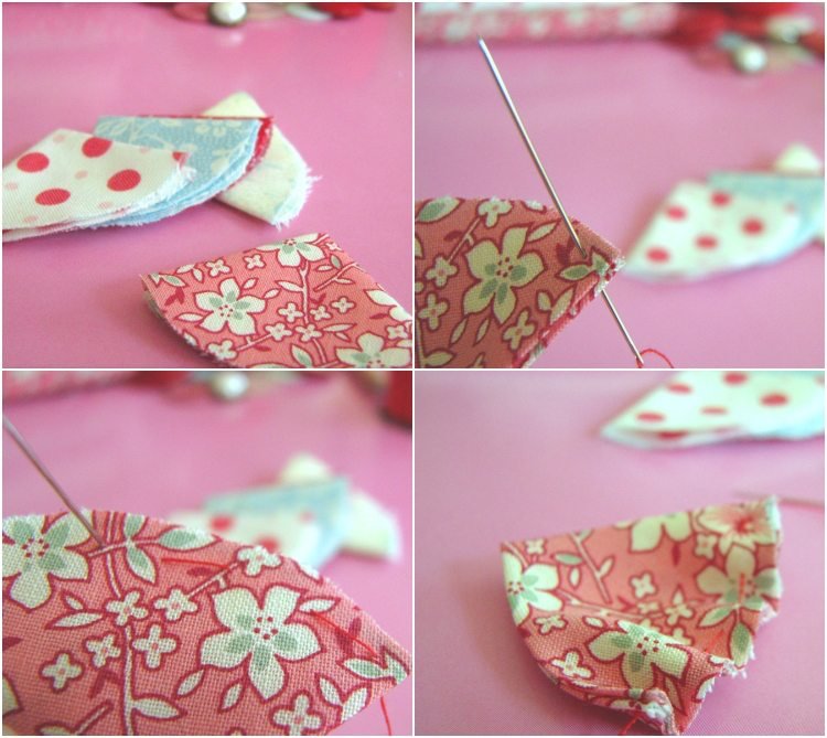 Vyrobte si látkové kvety sami návod na farebné šitie listov