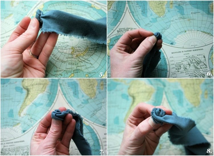 Látkové kvety si urobíte jednoduchý návod sami