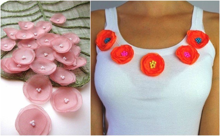 Vyrobte si látkové kvety sami, aby ste okorenili jednoduchý nápad