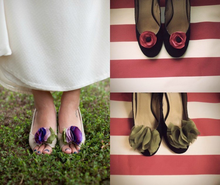 Vyrobte si látkové kvety sami, topánky okorenia váš nápad