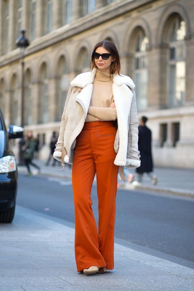 Zimné nohavice kombinujú trendy nohavíc na jar 2021