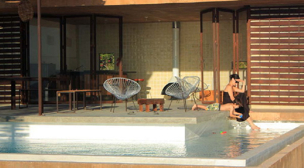 Plážový bungalov v Mexiku rekreácia