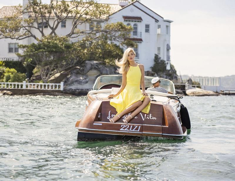 Plážová móda-2015-žlté-dlhé-šaty-ženské-nosenie