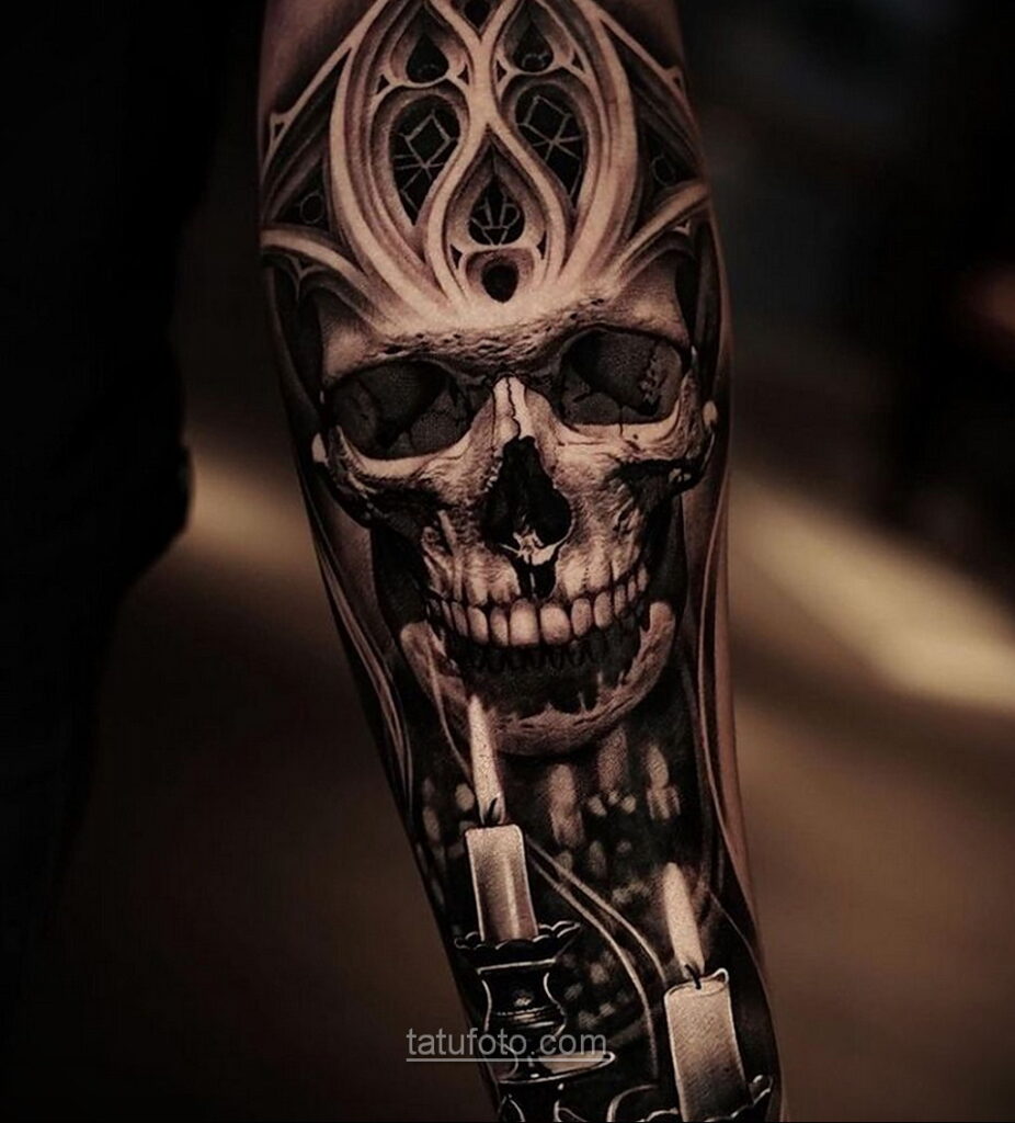 Zdjęcie przerażającego rysunku tatuażu 10.01.2021 №10046 -straszny tatuaż-