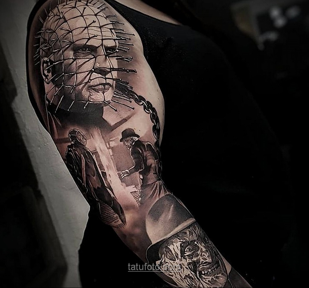 Zdjęcie przerażającego rysunku tatuażu 10.01.2021 №10038 -straszny tatuaż-