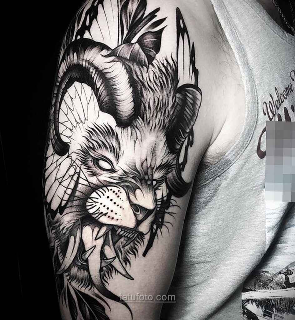 Zdjęcie przerażającego rysunku tatuażu 10.01.2021 №10033 -straszny tatuaż-