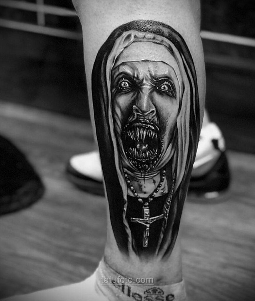 Zdjęcie przerażającego rysunku tatuażu 10.01.2021 №10032 -straszny tatuaż-