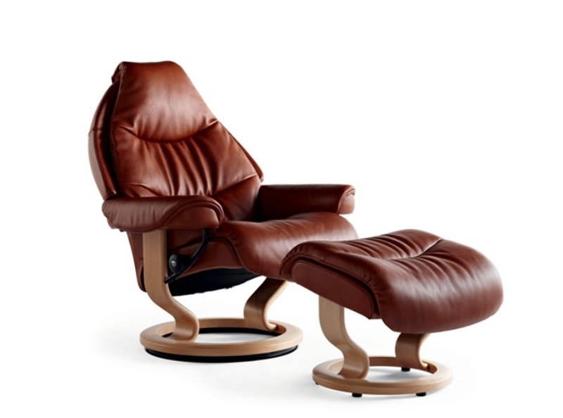 Kožené kreslo-bez stresu-Voyager-podnožka-škandinávsky-dizajn-úzke operadlo