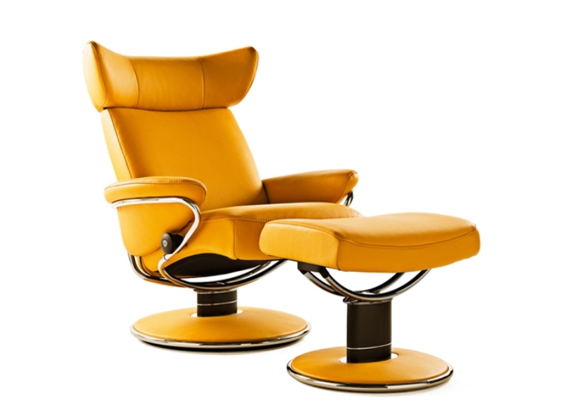 Kreslo-bez stresu-jazz-elegantný-jemný-povrch-nerezový oblúkový nábytok-nábytok-škandinávsky