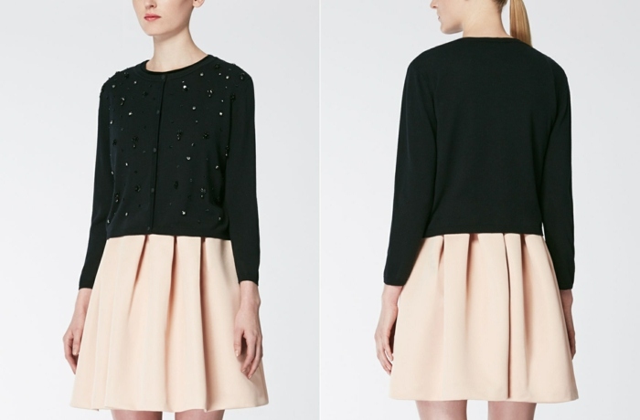 krátka čierna pletená vesta na každodenné pletenie čierna pletená vesta každodenné úplety landa