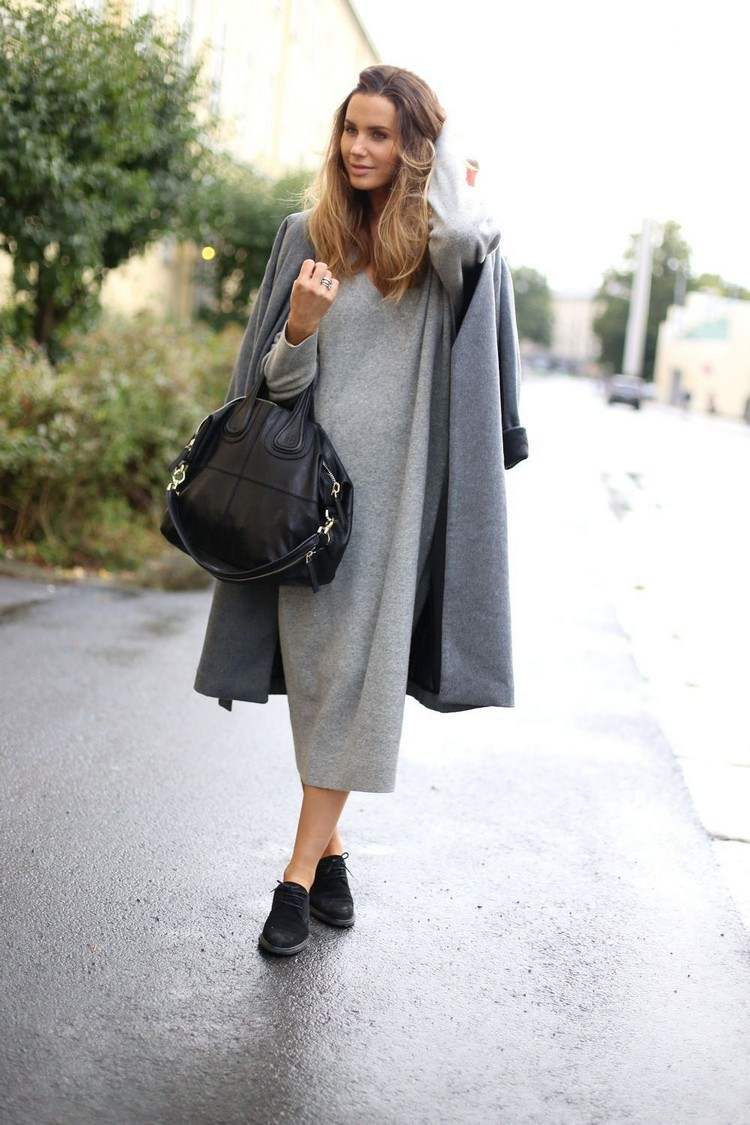 Pletené šaty kombinujú módne trendy jeseň zima 2020 ženy