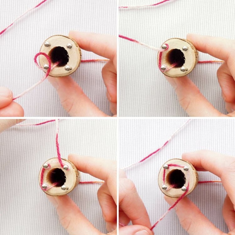 nápady na pletenie rúna kroky-priadza-vinutie-nechty-prst-ručná práca