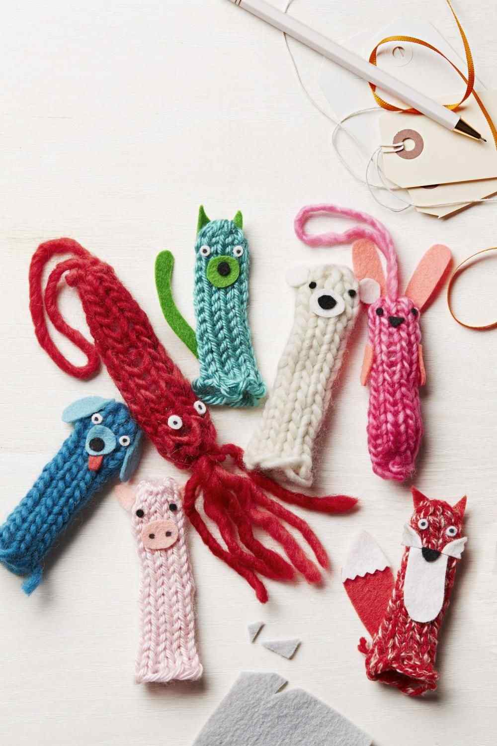 Kreatívne nápady pre deti Strickliesel animals