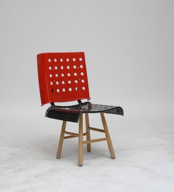 Kreslo Martino Gamper kovové drevo Stoličky Martino Gamper-kovové drevo 100 stoličiek za 100 dní