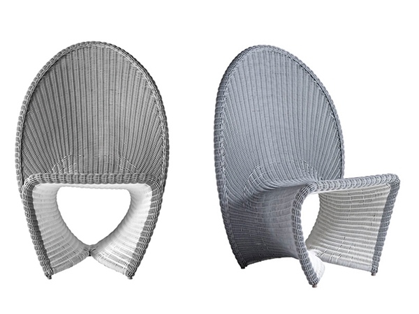 Moderný dizajn relaxačného kresla pre vonkajší nábytok