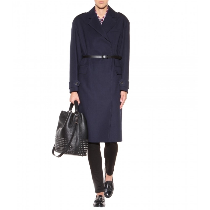 Štýlový trenčkot s odnímateľným koženým opaskom v námorníckom modrom prevedení Burberry Brit Trenčkot-Manningford-navy-modrá-Burberry-Brit-Design-odnímateľný-kožený-opasok