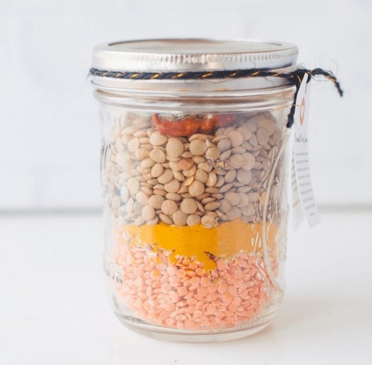 Vyrobte si darčeky v sklenenej polievke s kokosom a kari