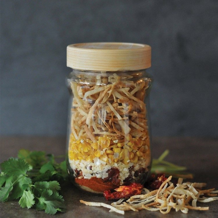 Tortilla polievka v pohári ako darček