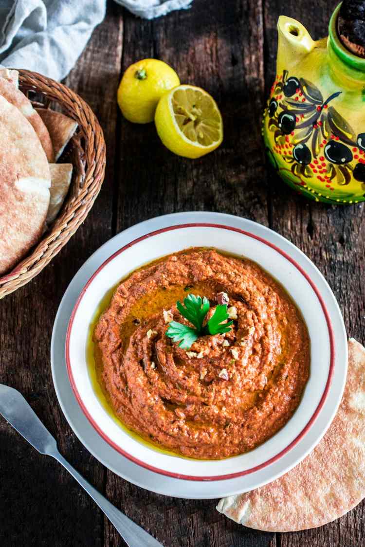 čili dip nátierka muhammara sýrsky