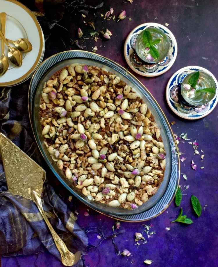 krupica z dezertného pistáciového kvetu