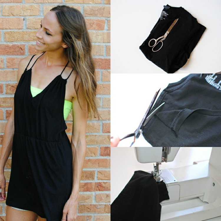 Ušite si minišaty sami Tričko-dizajn-šaty-transformujúce-nápady-návod