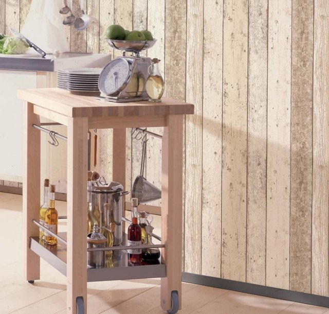 tapeta-drevo-vzhľad-staré-palubky-kuchyňa-ošarpaný-vzhľad