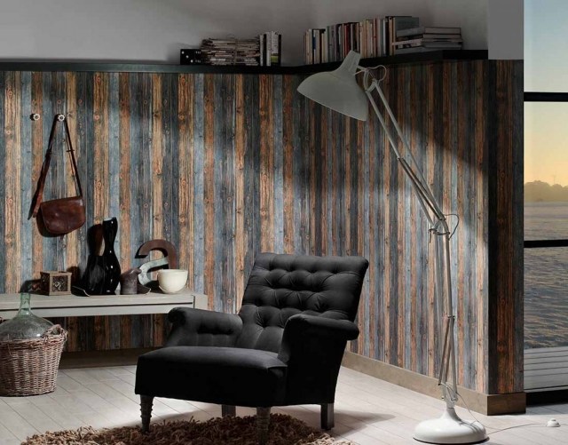 tapeta-stará-drevená-optika-tmavá-chodba-kútik na čítanie