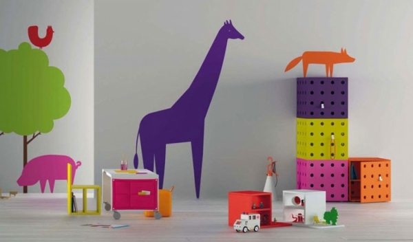 Nápady na dekoráciu samolepky na stenu-pre návrhy detskej izby