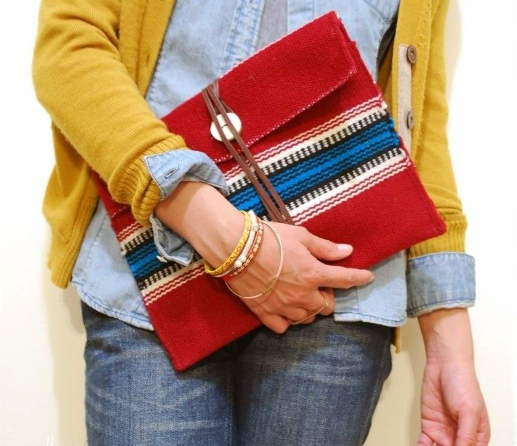 Šitie tašiek-staré-bavlnené-deky-remeselné nápady