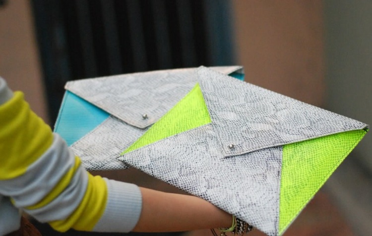 Tašky-šitie-neón-farba-hadia koža-nápady