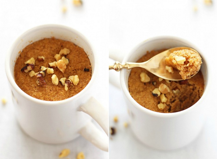 Košíček-mikrovlnka-vegánsko-tekvica-šálky-muffin-vlašské orechy-škorica