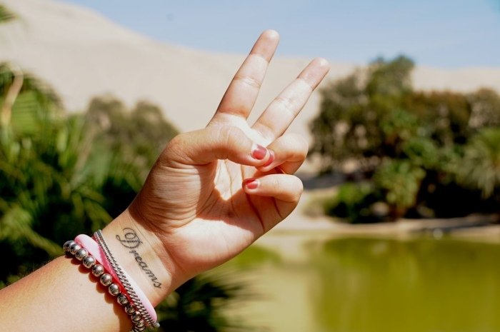 Sny o tetovaní na predlaktí a zápästí