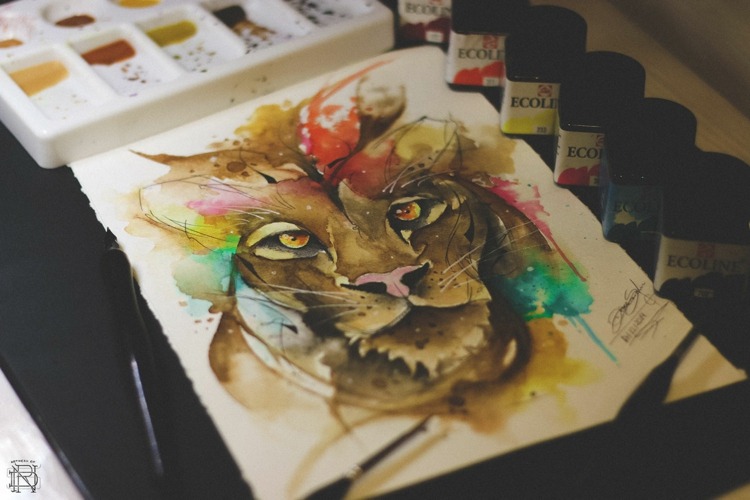 Tetovanie obrázky nápady ženy lev design šablóny