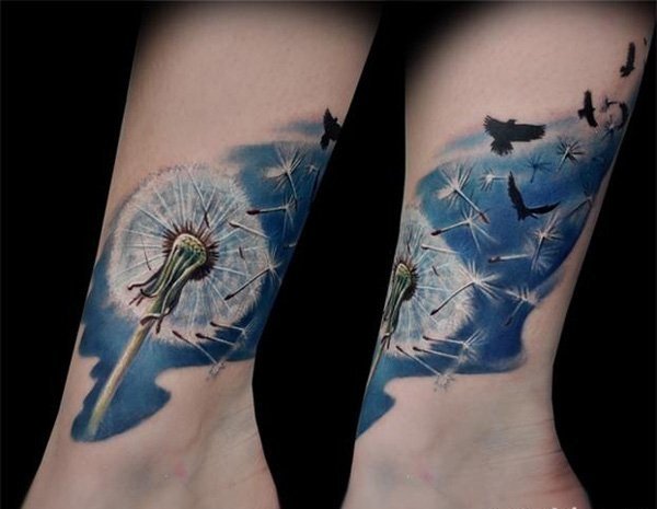 Tetovanie-nápady-puster kvety-farebné-motívy