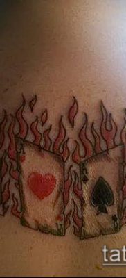 Tetoválás 4 ász (jelentése) - példa egy érdekes tetoválási tervre - 039