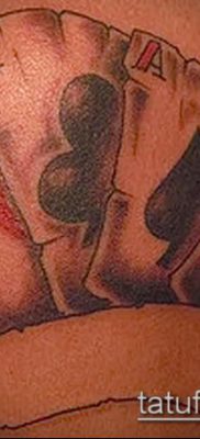 Tetoválás 4 ász (jelentése) - példa egy érdekes tetoválási tervre - 038