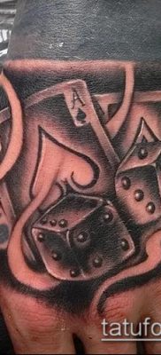Tetoválás 4 ász (jelentése) - példa egy érdekes tetoválási tervre - 036