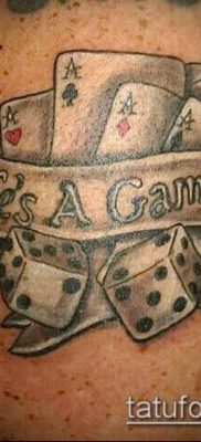 Tetoválás 4 ász (jelentése) - példa egy érdekes tetoválási tervre - 029