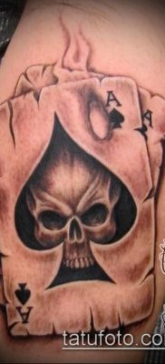 Tetoválás 4 ász (jelentése) - példa egy érdekes tetoválási tervre - 027