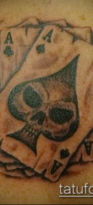 Tetoválás 4 ász (jelentése) - példa egy érdekes tetoválási tervre - 024