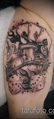 Tetoválás 4 ász (jelentése) - példa egy érdekes tetoválási tervre - 016