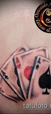 Tetoválás 4 ász (jelentése) - példa egy érdekes tetoválási tervre - 011