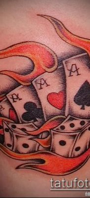 Tetoválás 4 ász (jelentése) - példa egy érdekes tetoválási tervre - 010