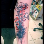 абстрактна татуировка на предмишницата - Снимка пример с номер 21122015 1