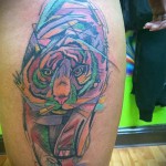 Abstrakter Tiger -Tätowierung - Снимка Beispiel für die Zahl 21122015 1