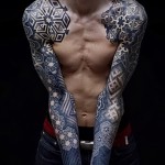 manches de tatouage abstraites - photo par exemple du nombre 21122015 1