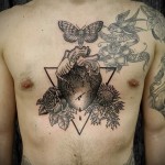 абстракция татуировка на гърдите - снимка пример от 21122015 # 5