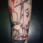 абстракция татуировка на предмишницата - пример за снимка от 21122015 # 1