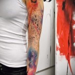абстракция татуировка на предмишницата - пример за снимка от 21122015 # 22